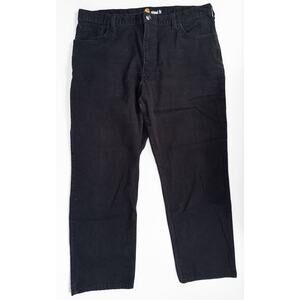 Carhartt Relaxed Fit Black Canvas Work Pants 40x30 Durable Utility Carpenter